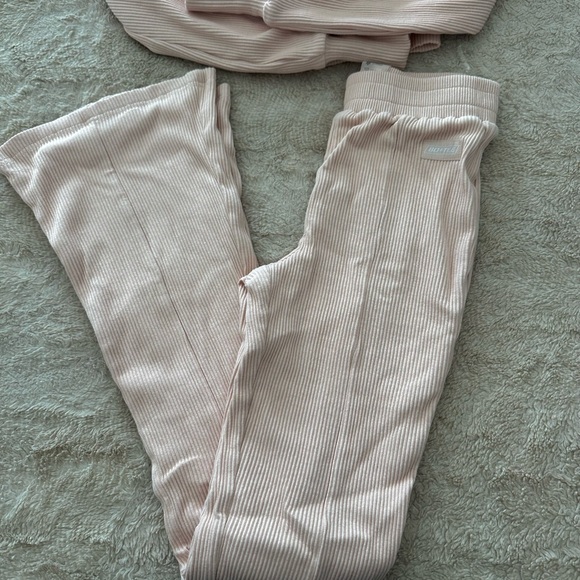 Blush Ribbed Lounge Set - Picture 4 of 4